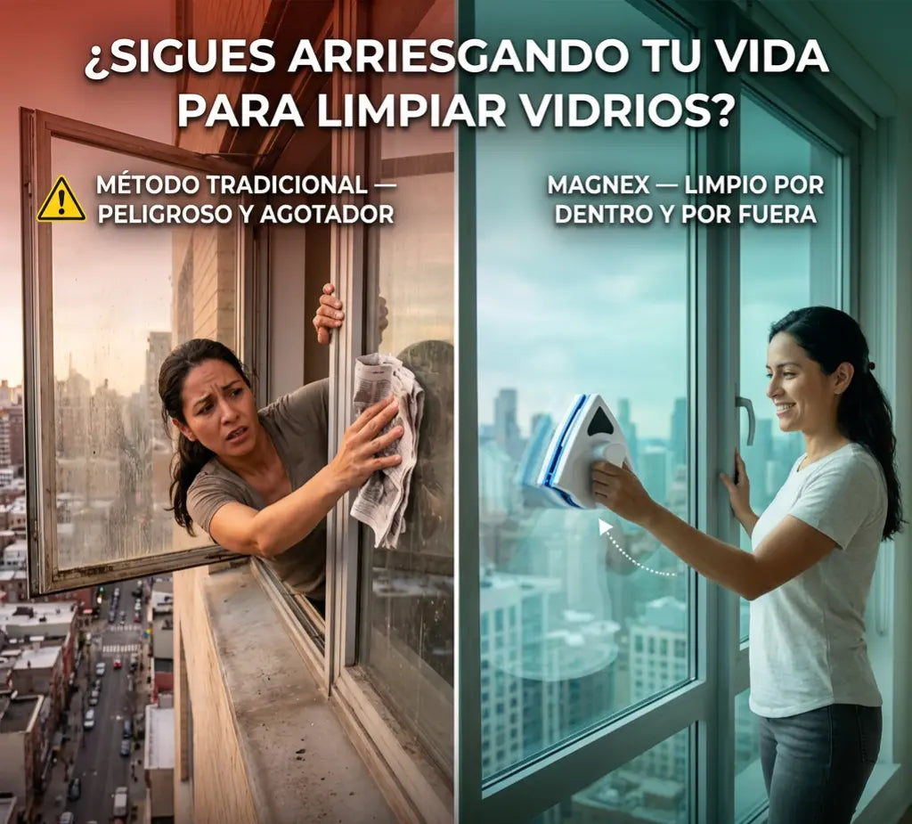 Magnex™ - "No arriesgues tu vida limpiando vidrios en altura"